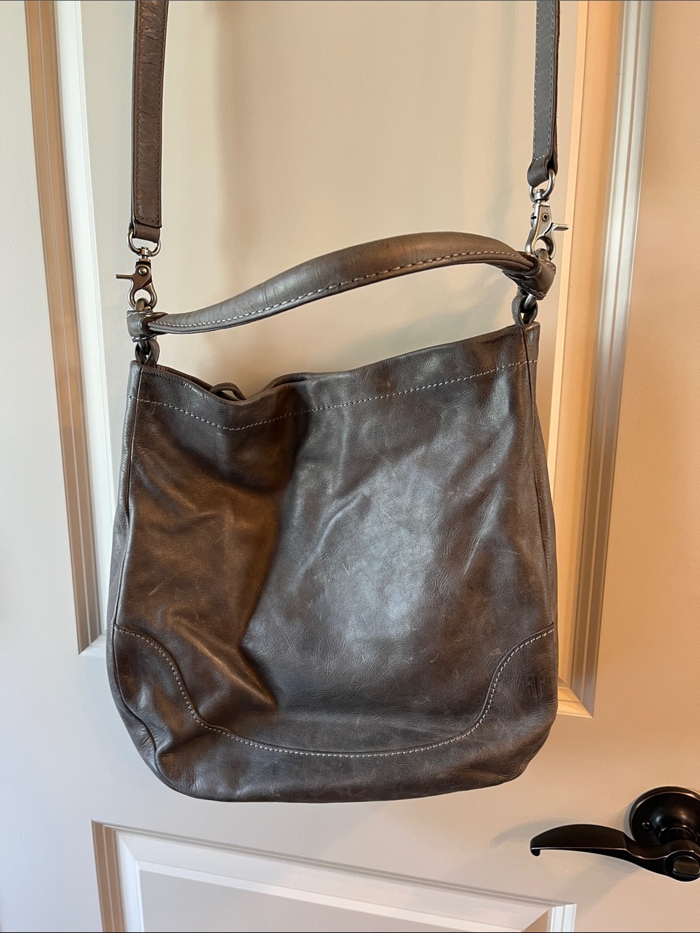 Frye Melissa Hobo Grey